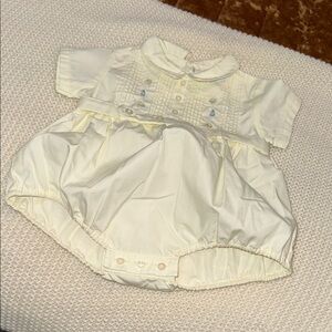 Vintage pale yellow Baby Romper